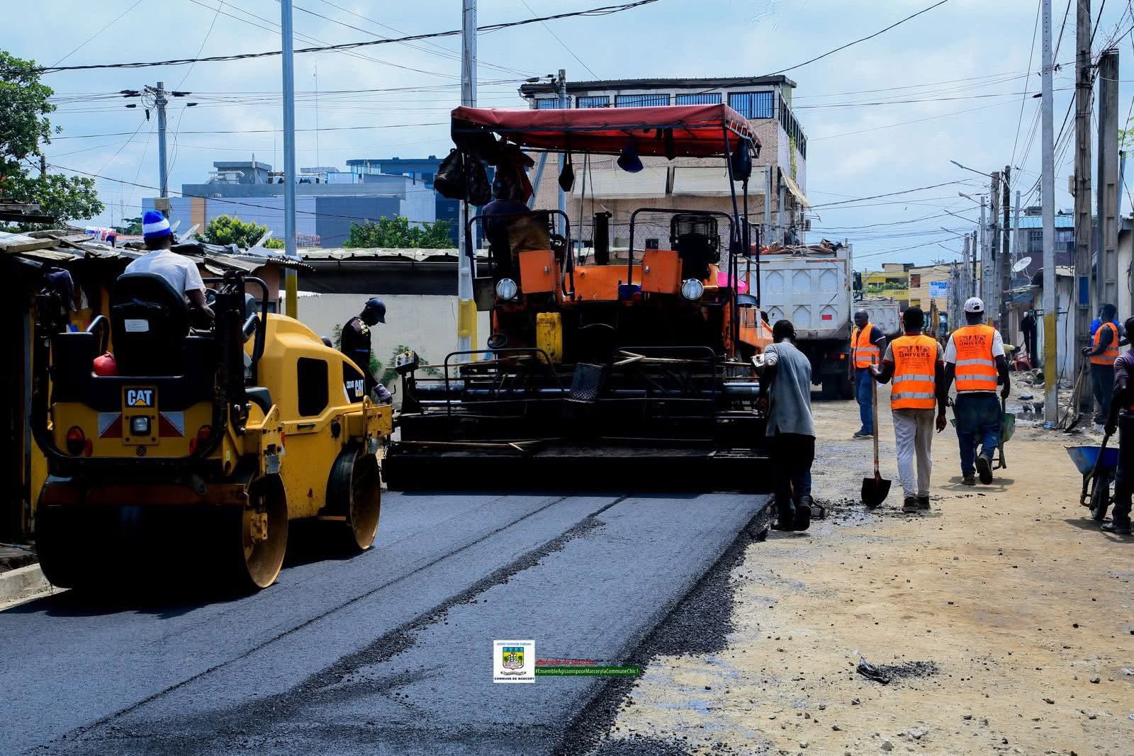 MARCORY : Les travaux de revêtement de la rue F33 (2e tranche) officiellement lancés